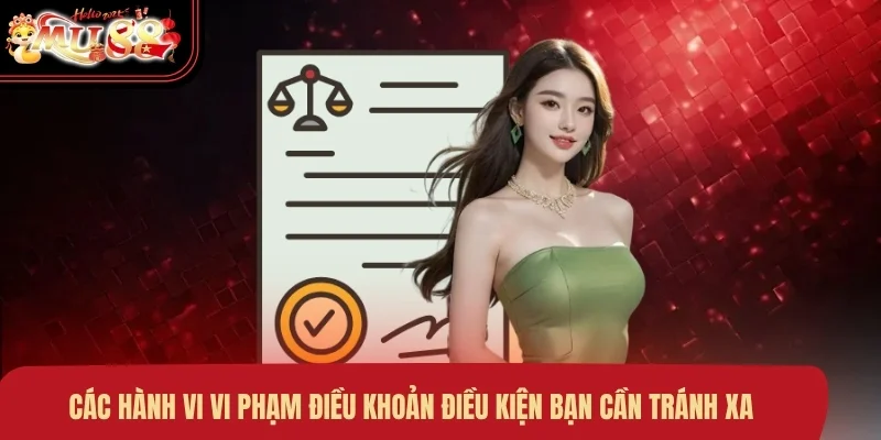 Các hành vi vi phạm điều khoản điều kiện bạn cần tránh xa